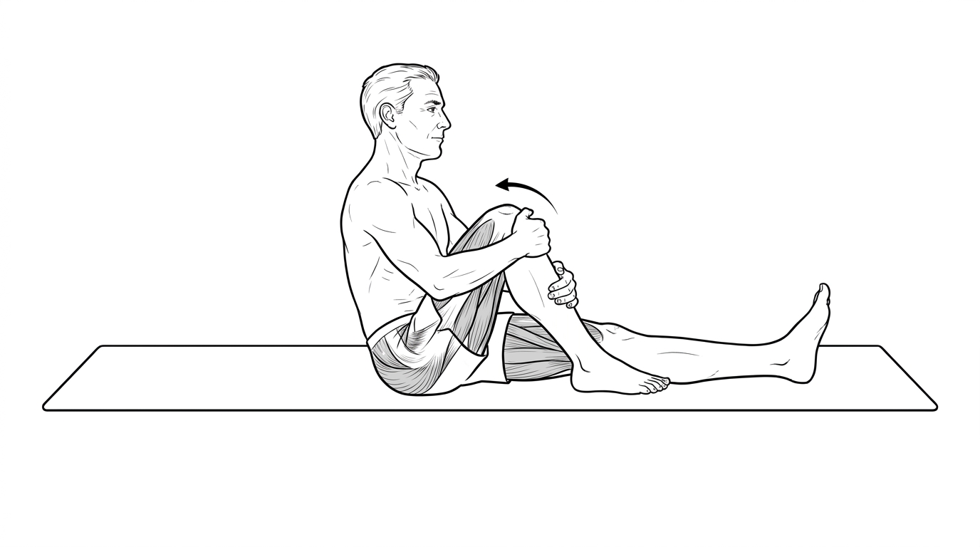 Cross-body knee pull (abductors)
